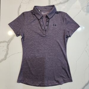 Under Armour Women's Heathered Purple Polo